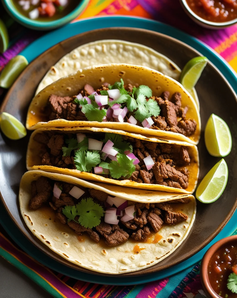 carne picada tacos