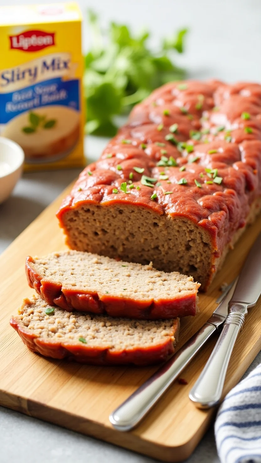 Easy Meatloaf Recipe with Lipton Onion Soup Mix 4 meatloaf recipe lipton onion soup