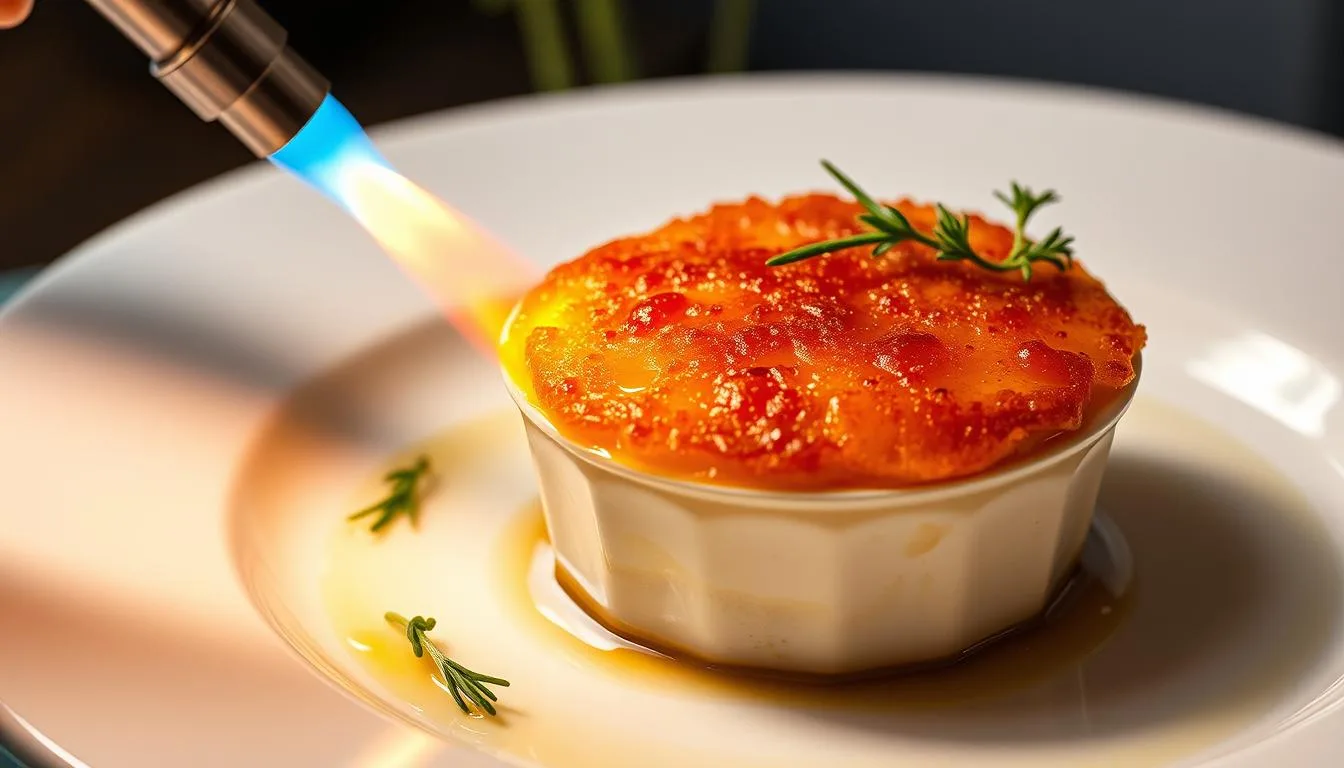 Gourmet Crab Brulee Caramelization Technique Gourmet Crab Brulee Caramelization Technique