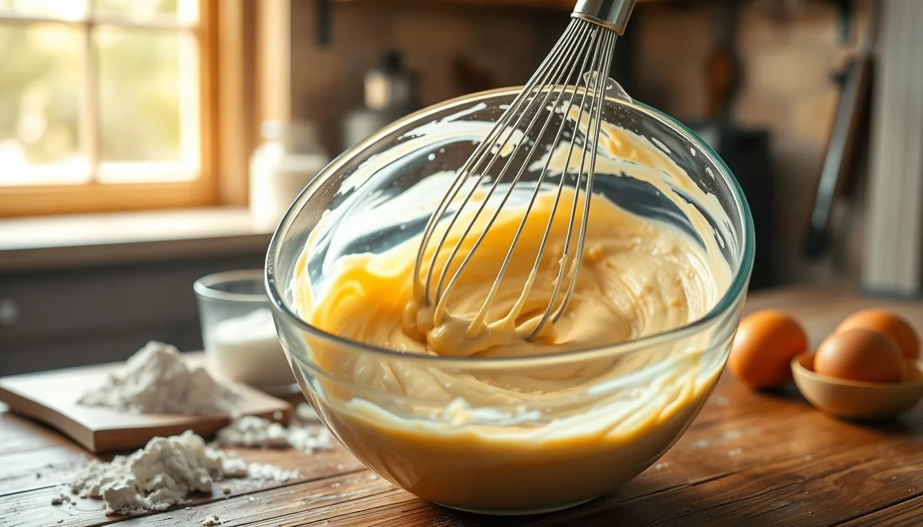 pancake batter mixing pancake batter mixing