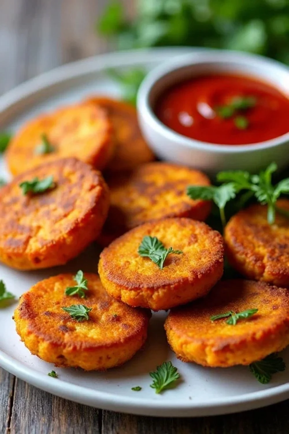 Savory Sweet Potato Fritters Recipe with Harissa 1 Savory Sweet Potato Fritters Recipe