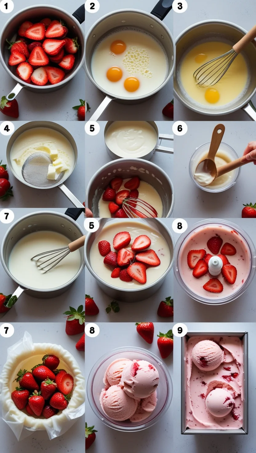 Indulgent Homemade Strawberries and Cream Ice Cream Recipe 2 This strawberries and cream ice cream recipe