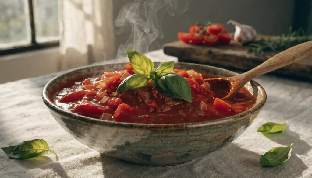 a hero shot of a rustic ceramic bowl filled with a