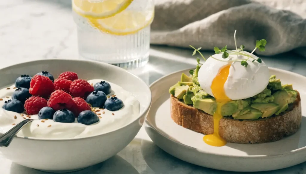 Starting Your Day Right: Delicious and Hormone-Balancing PCOS Breakfast Ideas 1 a high end cinematic culinary photograph of a nut
