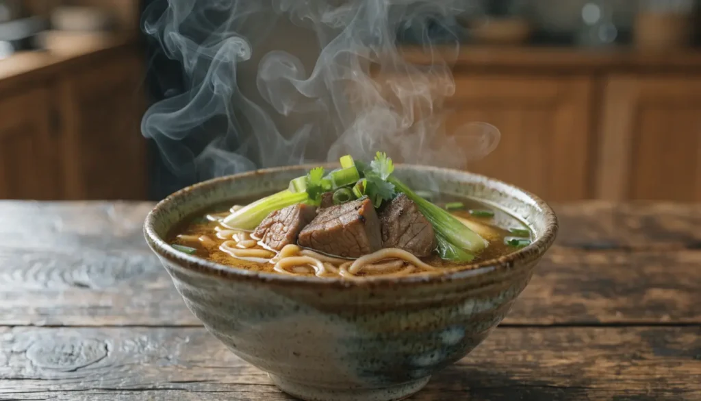 braised beef noodle soup
