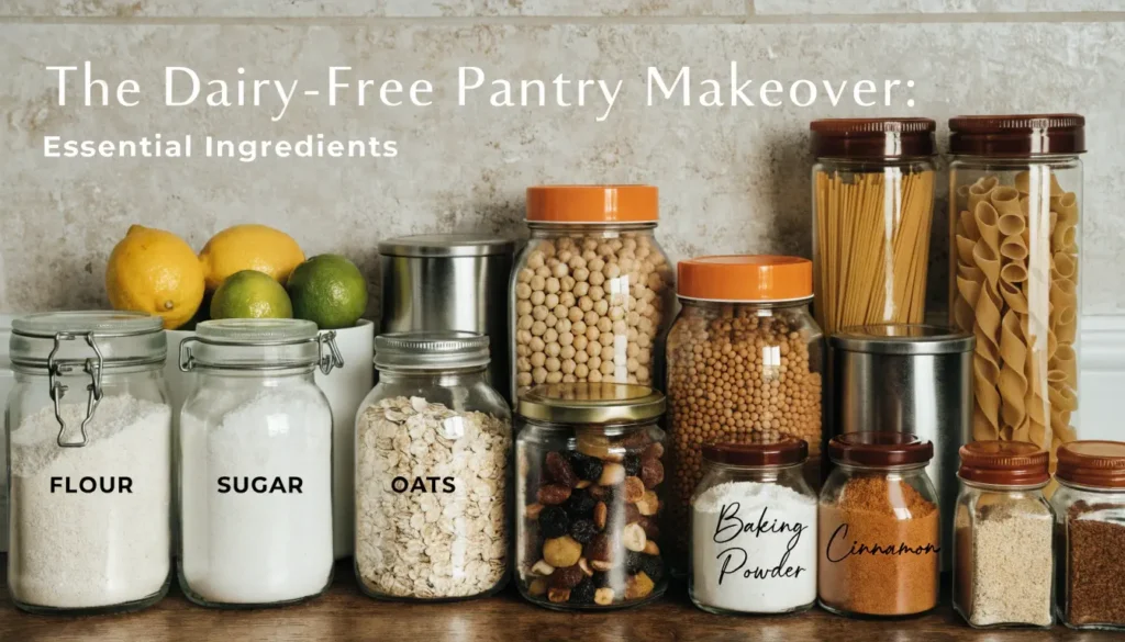 the dairy free pantry makeover essential ingredie