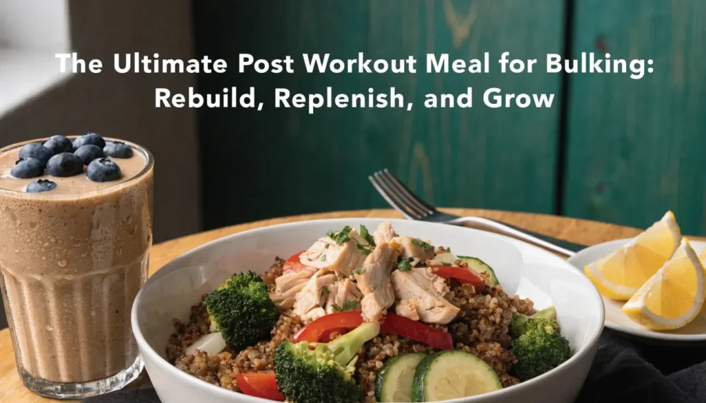 The Ultimate Post Workout Meal for Bulking: Rebuild, Replenish, and Grow 1 the ultimate post workout meal for bulking rebuil