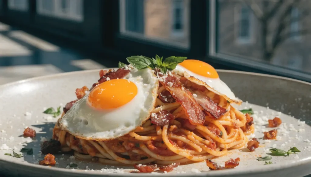 breakfast spaghetti why this comfort food mashup