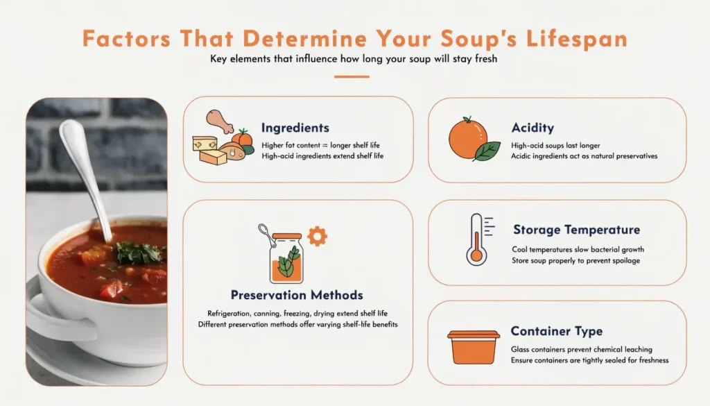 factors that determine your soup s lifespan