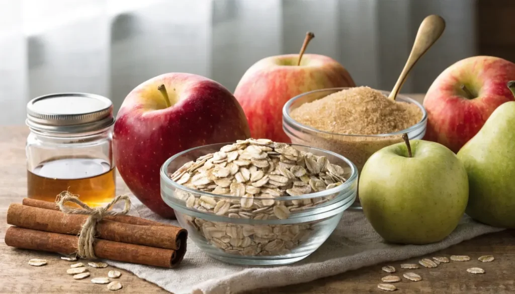 key ingredients for the best low calorie apple cri