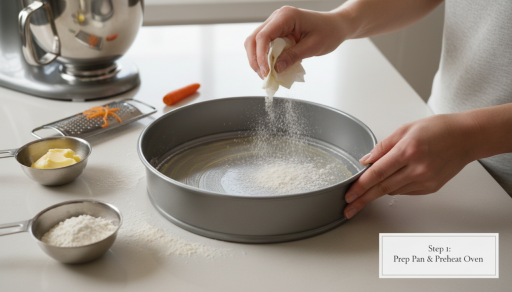 step by step low calorie carrot cake recipe with