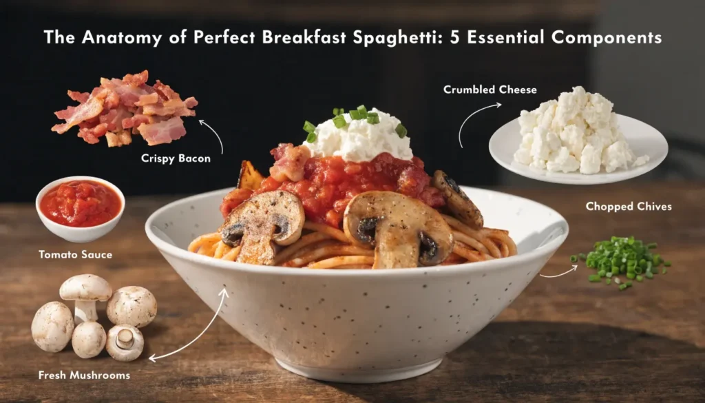 the anatomy of perfect breakfast spaghetti 5 esse