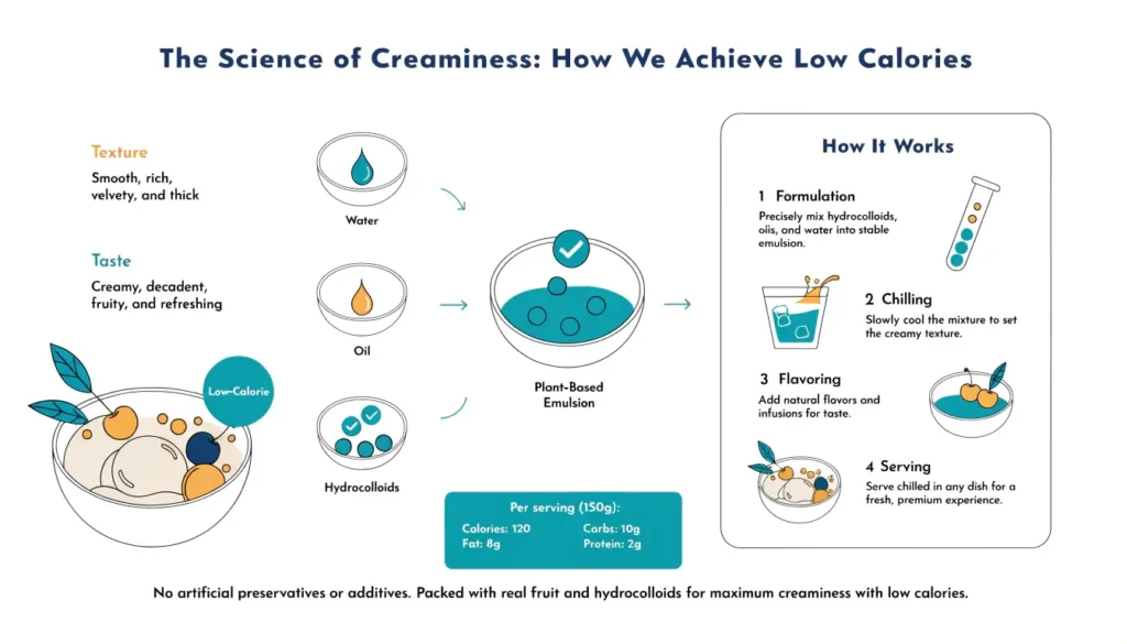 the science of creaminess how we achieve low calo