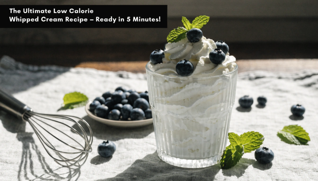 the ultimate low calorie whipped cream recipe flu