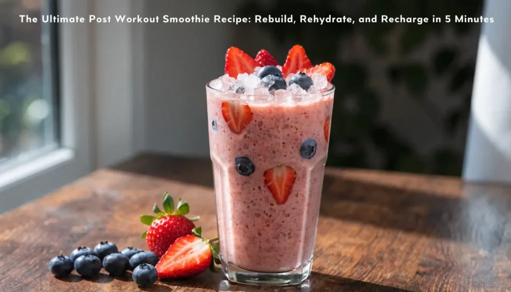 the ultimate post workout smoothie recipe rebuild