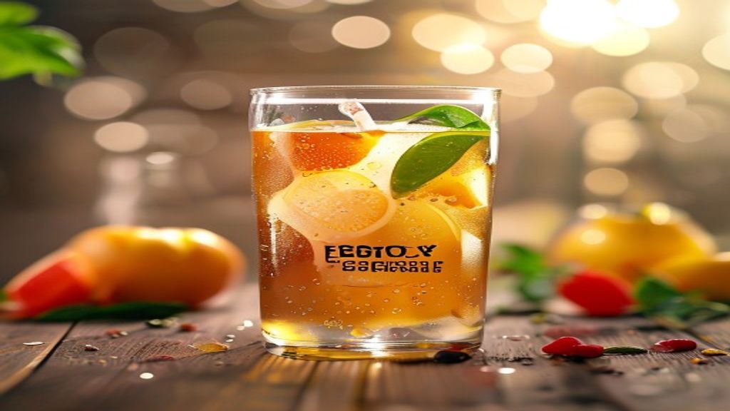 A glass of homemade electrolyte drink recipe with fresh lemon slices and sea salt.