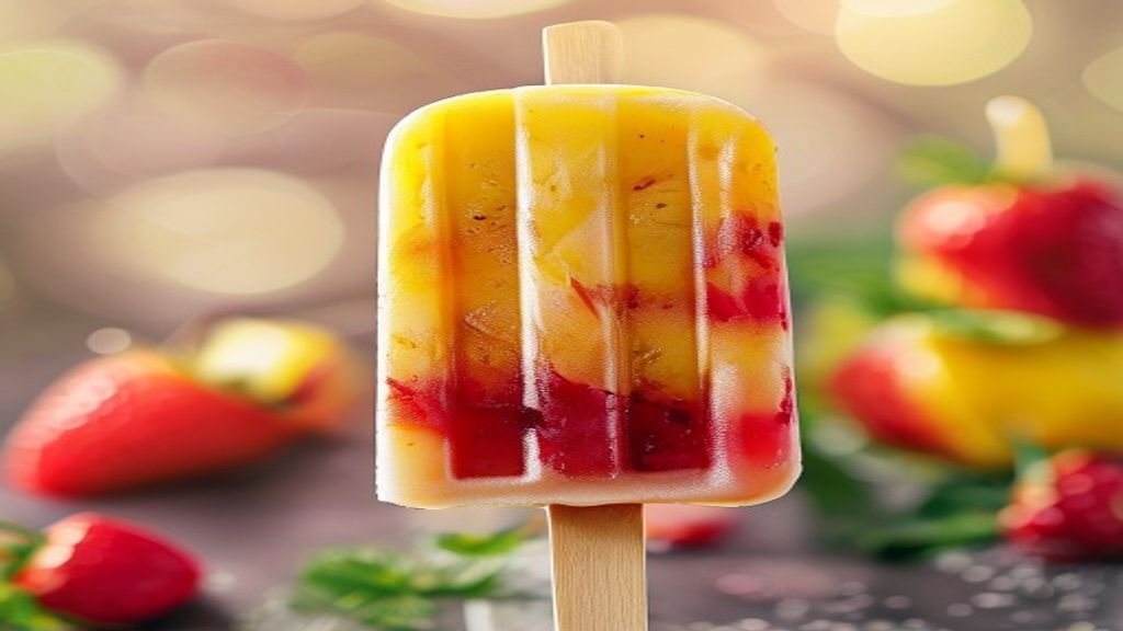 Healthy Fruit Popsicles: Easy 3-Ingredient Recipe for Kids 8 A bright, healthy popsicle recipe for kids fruit made with Greek yogurt and fresh berries.