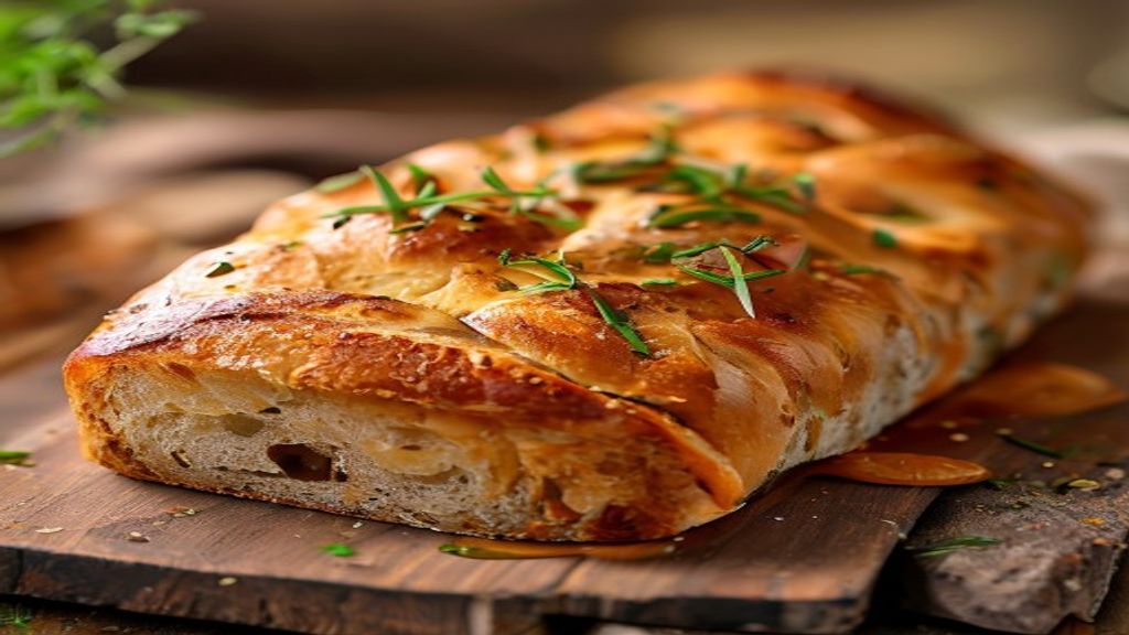 Diabetic friendly bread recipe low carb A golden-brown loaf of diabetic friendly bread recipe low carb sliced on a wooden board.