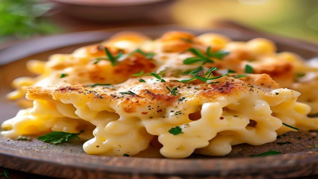 swaltrecipes 9 A bowl of creamy kid friendly mac and cheese recipe homemade with a golden cheese sauce.