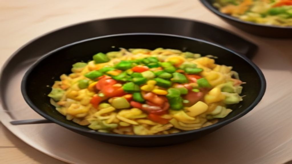 swaltrecipes 10 A bowl of diabetic friendly stir fry recipe beef with fresh vegetables.